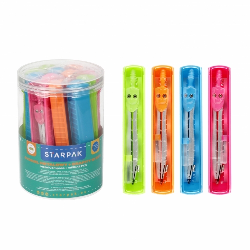 Cyrkiel mix kolory 12szt Starpak