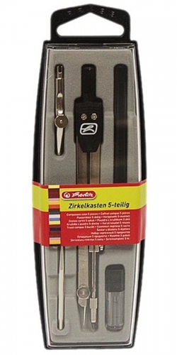 Cyrkiel z zestawem 5 elementów Herlitz