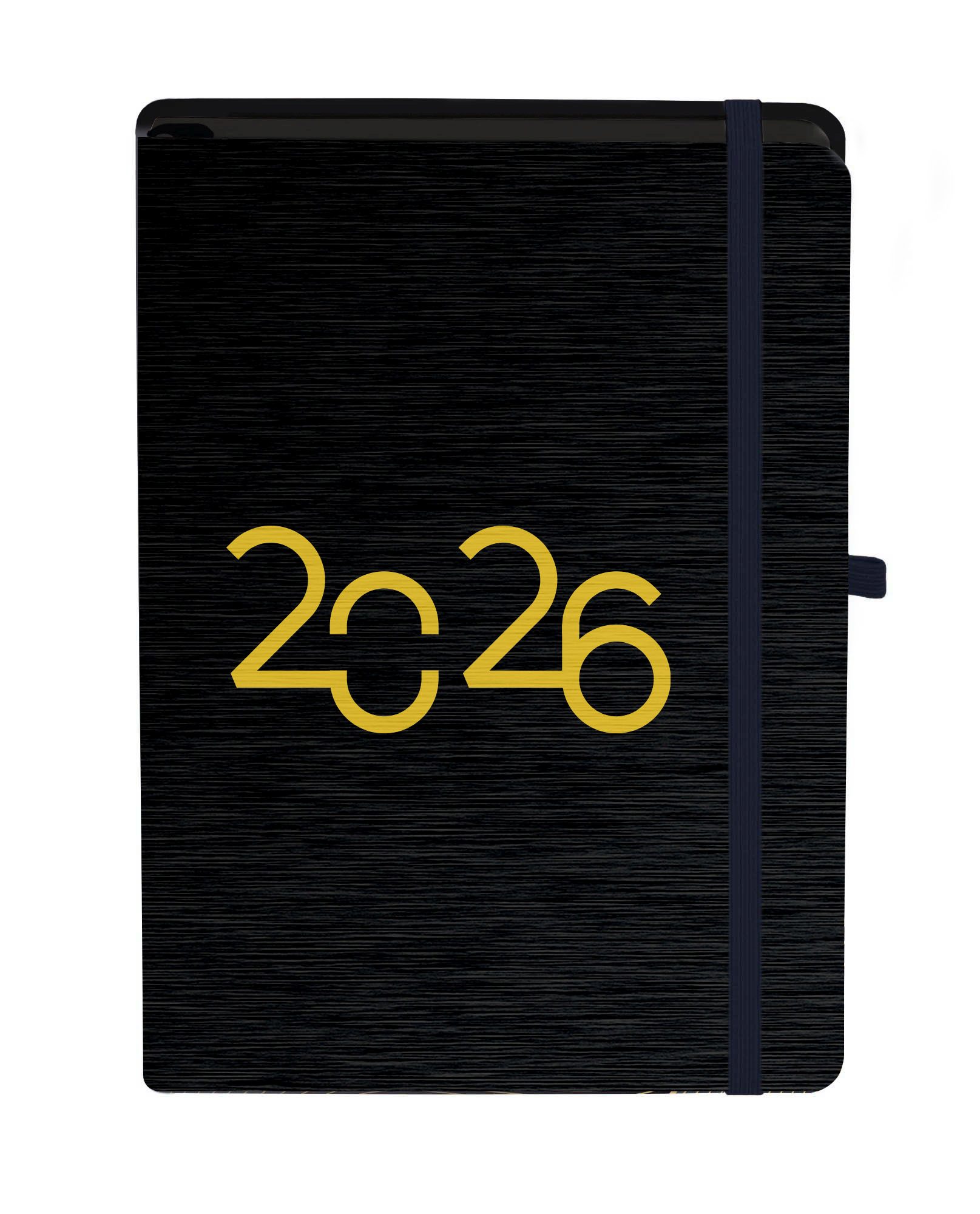 Kalendarz terminarz książkowy dzienny A5 2026 Black Gold Antra