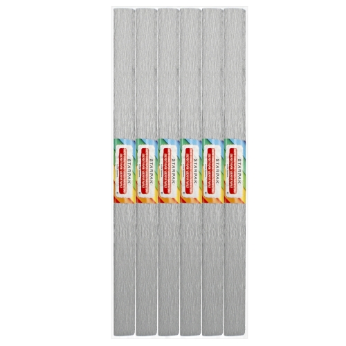 Bibuła marszczona srebrna 50x200cm 10 szt. Starpak