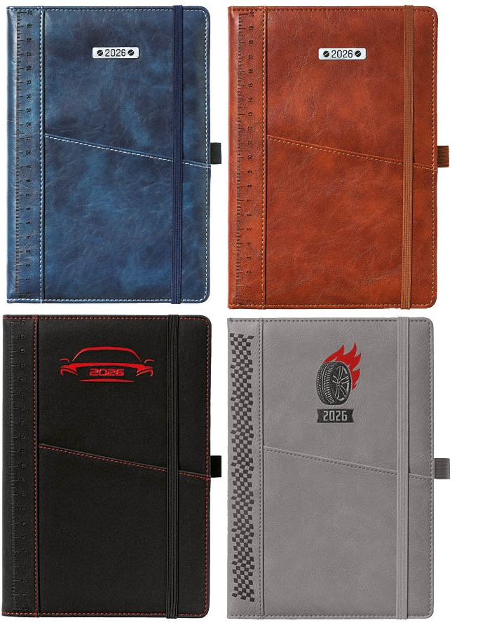 Kalendarz terminarz książkowy dzienny 2026 A5 Techbook Jotan