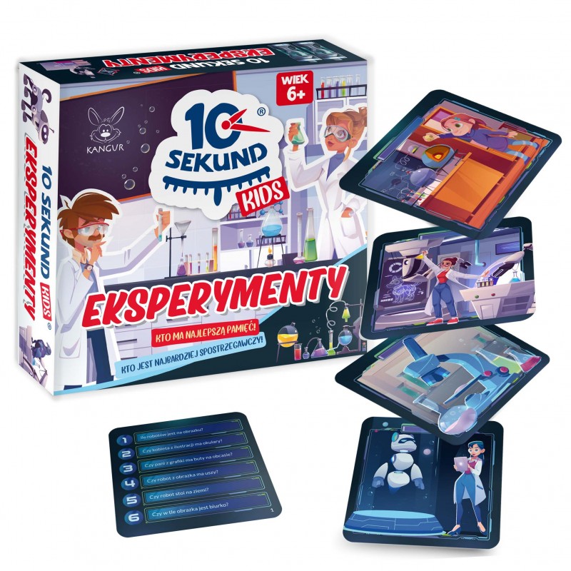 Gra edukacyjna 10 sekund eksperymenty +6 Kangur