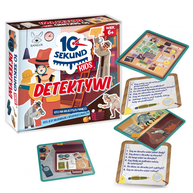 Gra edukacyjna 10 sekund detektywi +6 Kangur