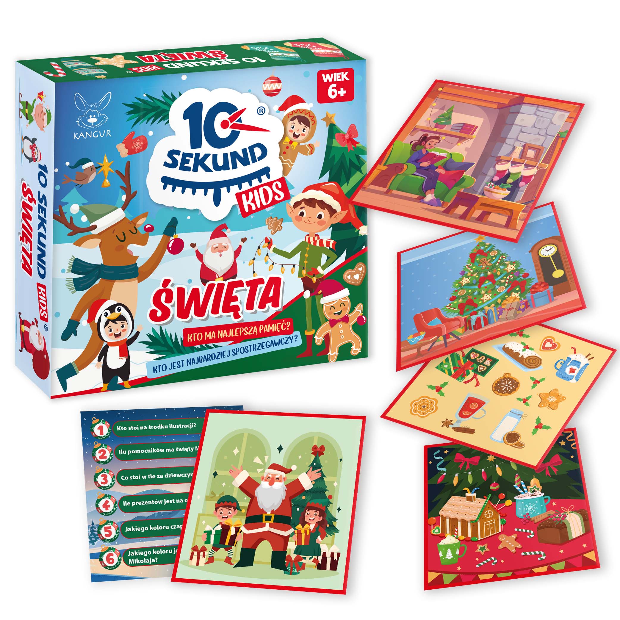  Gra edukacyjna 10 Sekund Kids Święta +6 Kangur