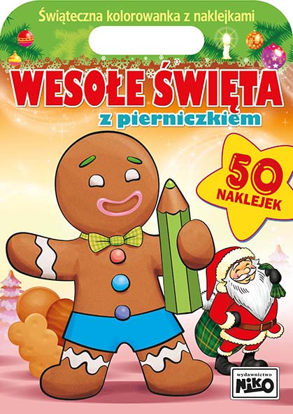 Kolorowanka wesołe święta z pierniczkiem A4/16str Niko