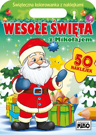Kolorowanka wesołe święta z Mikołajem A4/16str Niko
