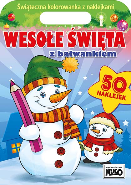 Kolorowanka wesołe święta z bałwankiem A4/16str Niko