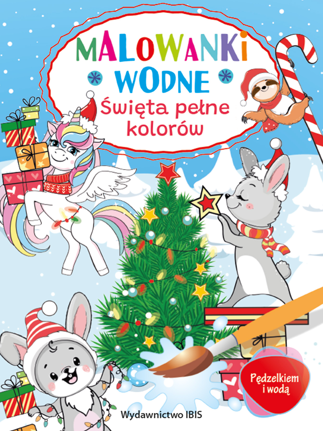 Malowanki wodne święta pełne kolorów A4/16str Ibis