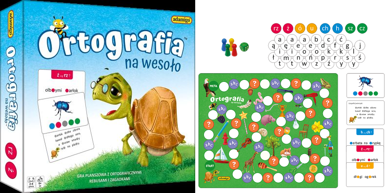 Gra edukacyjna ortografia na wesoło +6 Adamigo