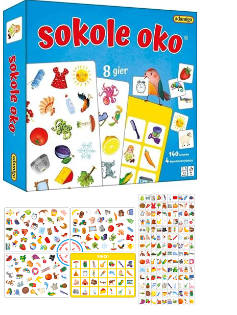 Gra edukacyjna sokole oko +4 Adamigo