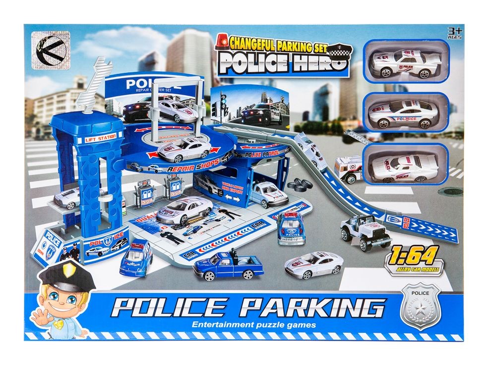 Parking + pojazdy policyjne Kathay