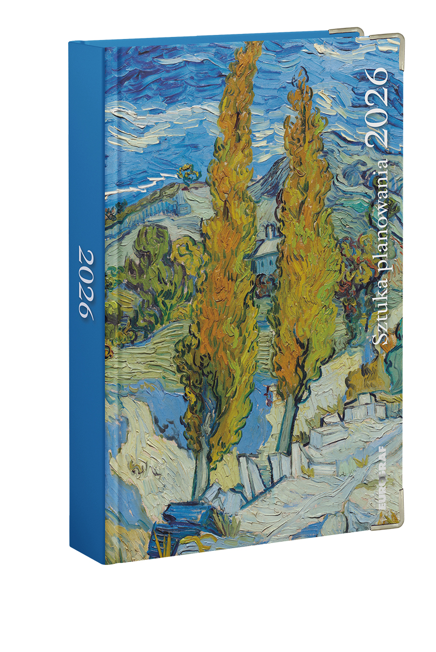 Kalendarz terminarz książkowy tygodniowy 2026 B5 Sztuka planowania Van Gogh Eurograf