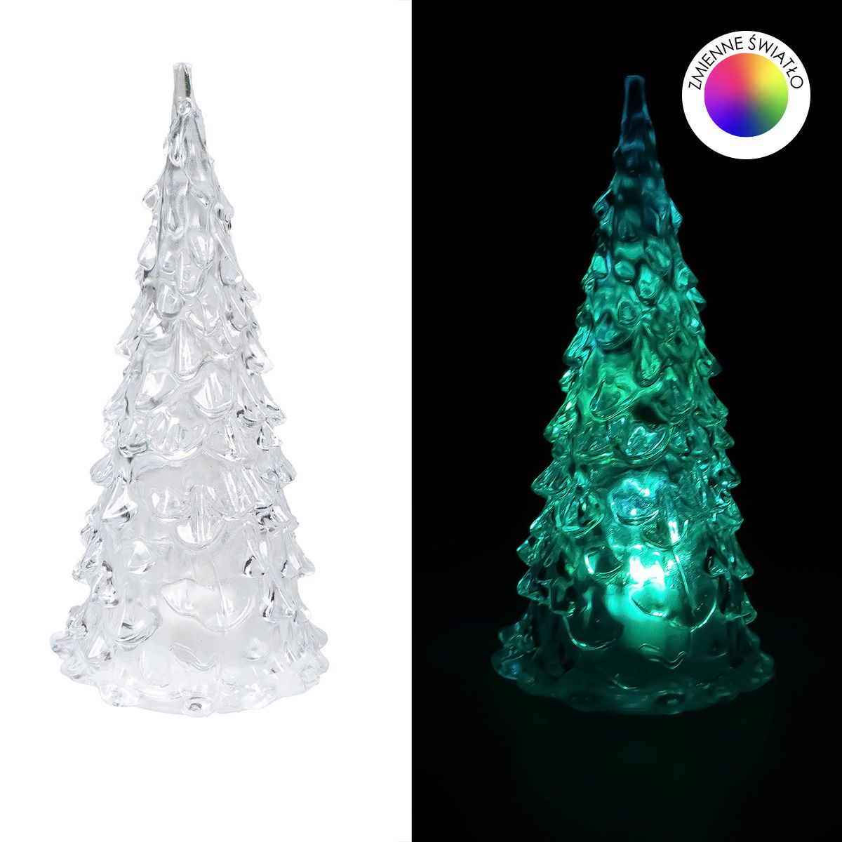 Lampion świąteczny choinka 13cm Arpex