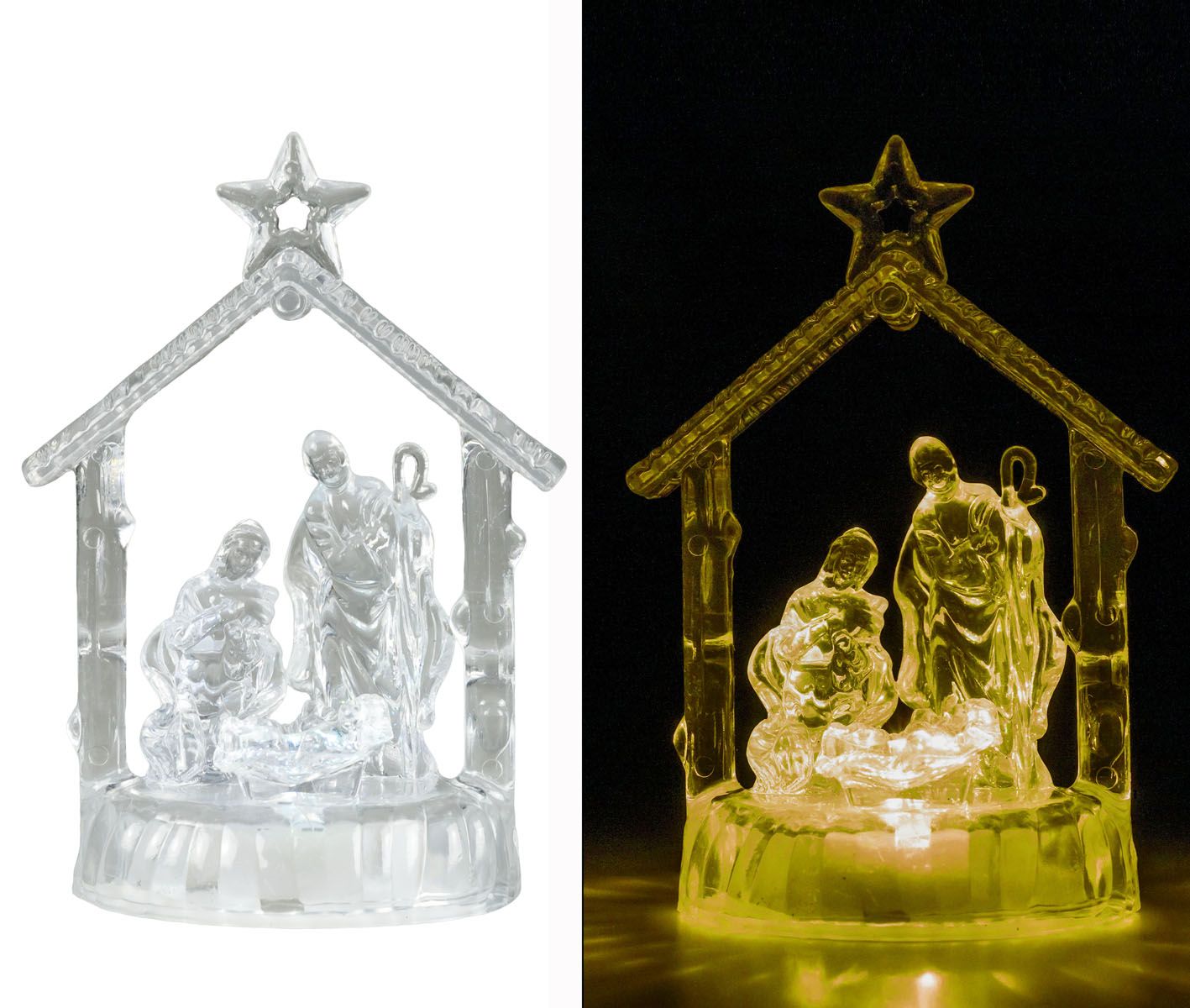 Lampion świąteczny szopka 13cm Arpex