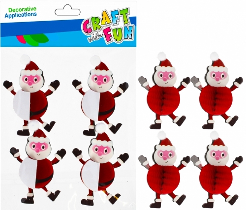 Naklejki harmonijkowe Mikołaj 4szt Craft with Fun