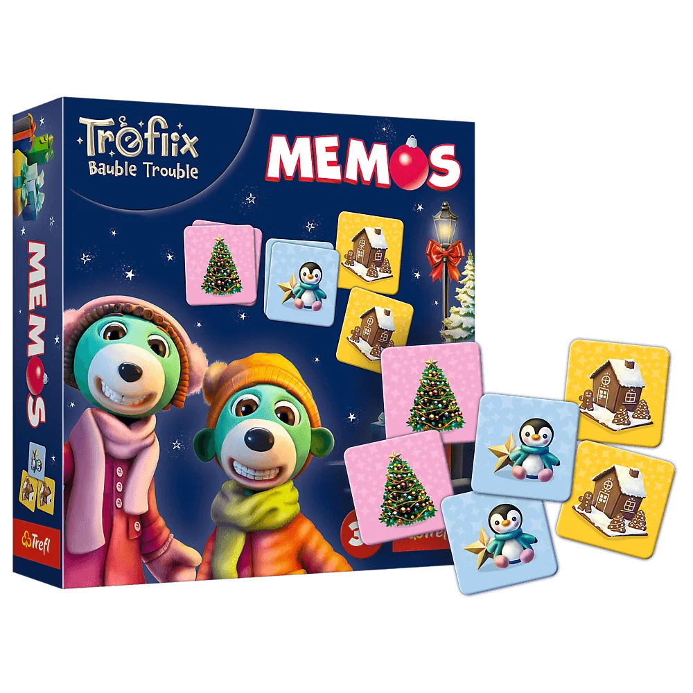 Gra świąteczna memos Trefliki ratują święta +3 Trefl