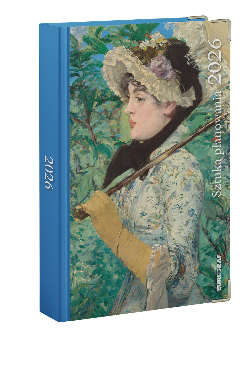 Kalendarz terminarz książkowy dzienny 2026 B5 Sztuka planowania Manet Eurograf