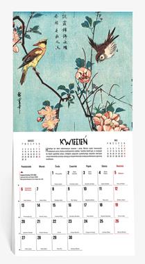 Kalendarz naścienny wieloplanszowy 30x60cm 2026 japoński Eurograf