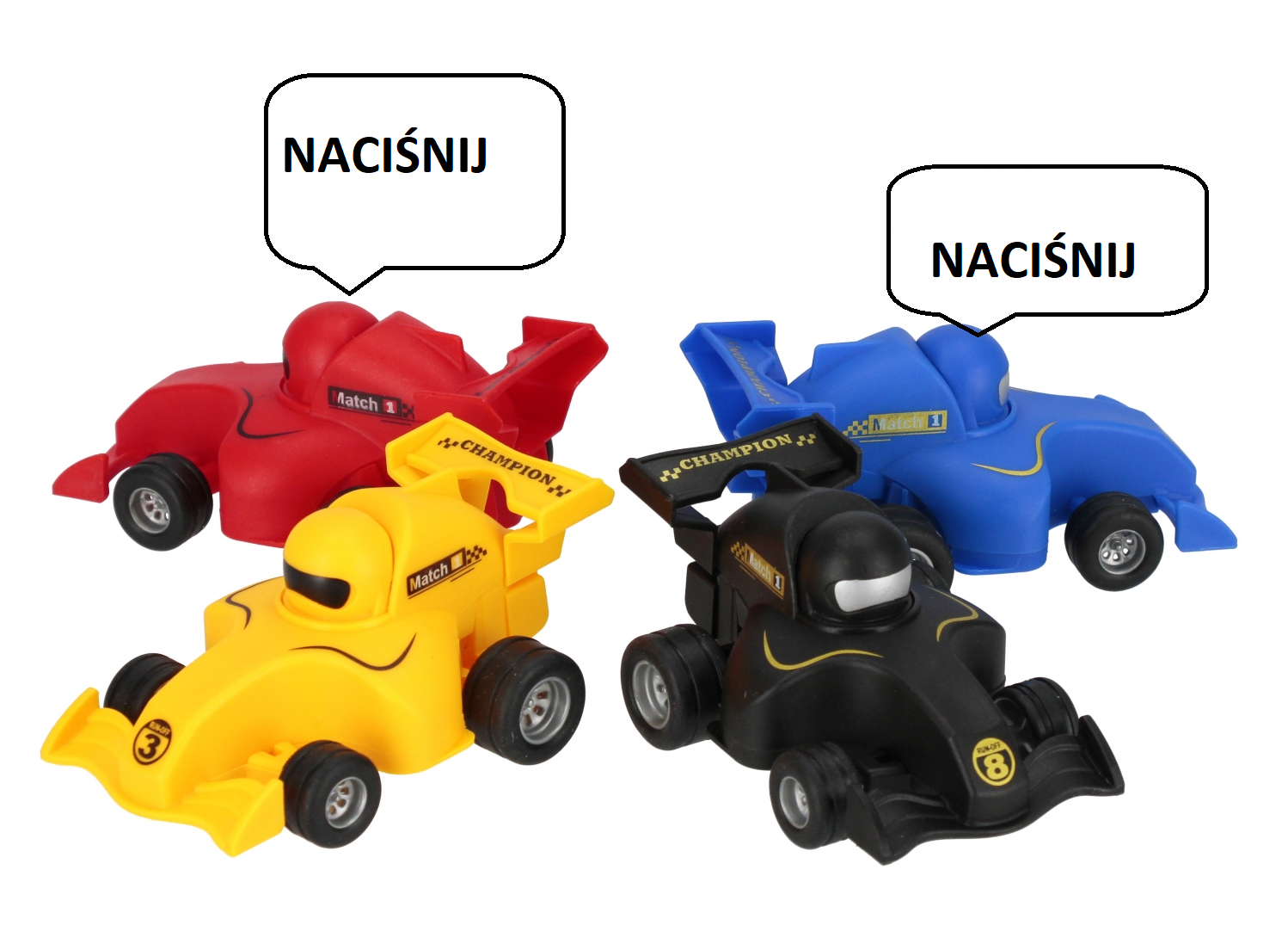 Auto wyścigowe 9cm MC