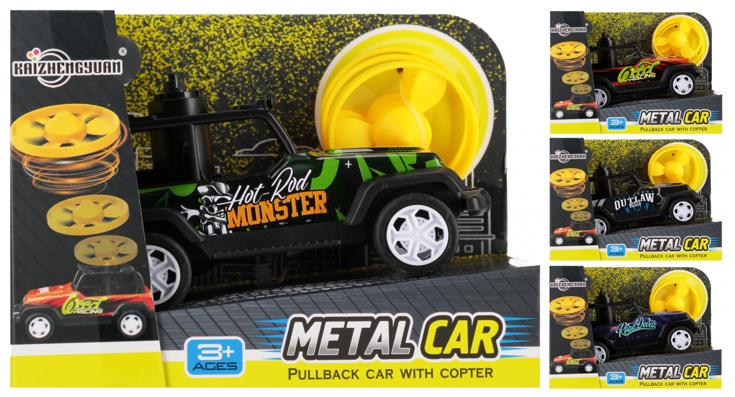 Auto metalowe z dyskiem 12cm MC