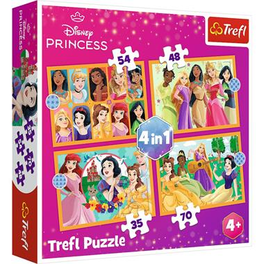  Puzzle 4w1 35/48/54/70 elementów bajkowe historie +4 Trefl