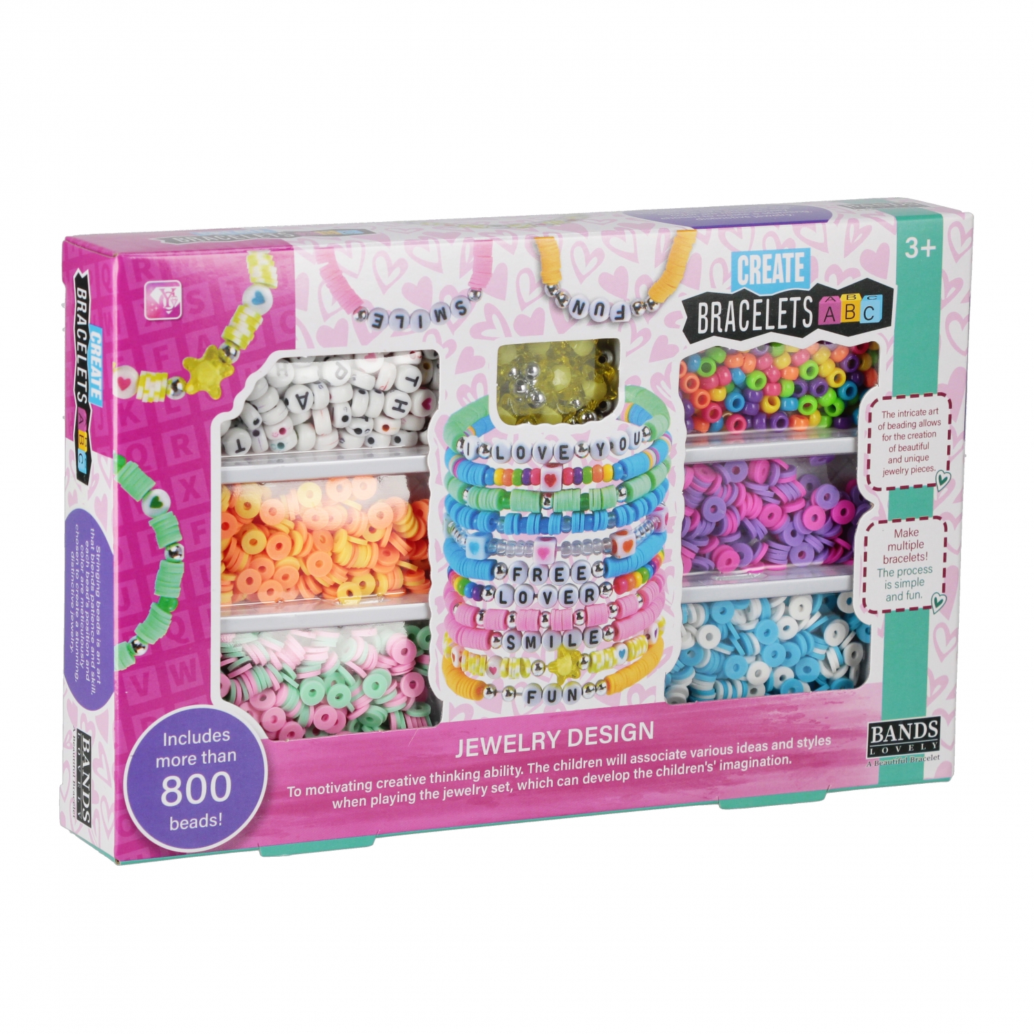 Zestaw koralików do nawlekania 22x14cm MC