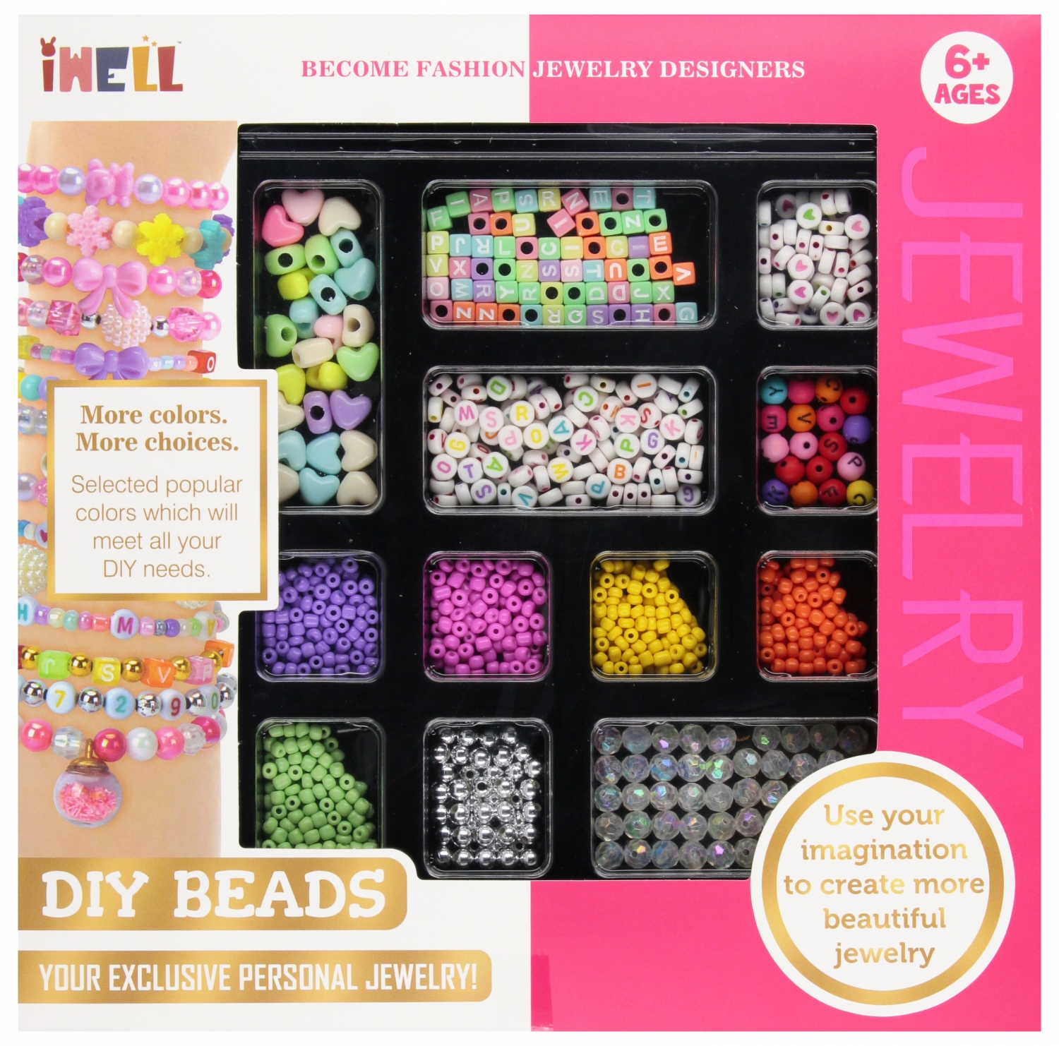 Koraliki do nawlekania zestaw 27x27cm MC