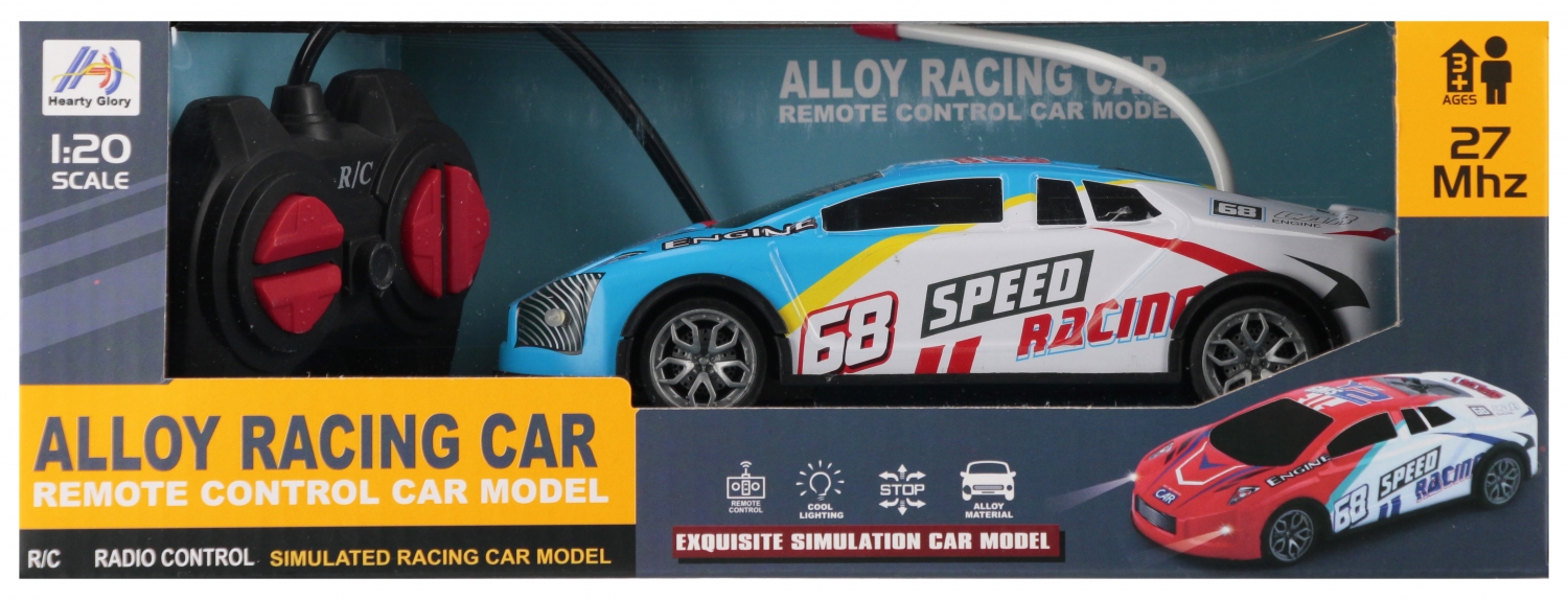  Auto wyścigowe metalowe 17cm MC