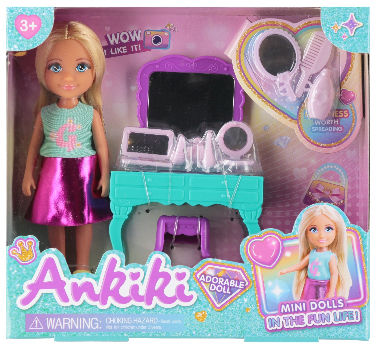 Lalka 13cm akcesoria MC 