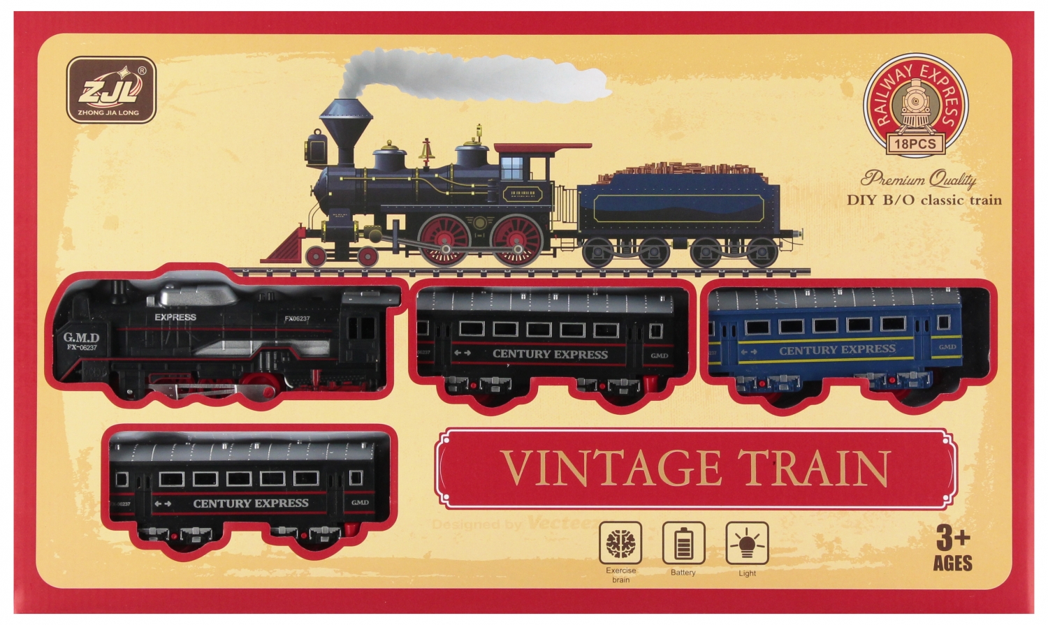 Kolejka zestaw Vintage MC