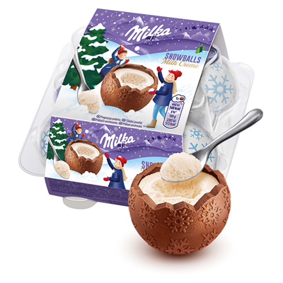 Czekoladowe kulki snow balls 112g Milka