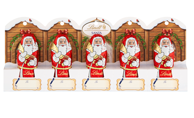 Mikołaje z mlecznej czekolady 5szt x 10g Lindt