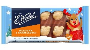 Czekolada mleczno-karmelowa 80g renifer Wedel