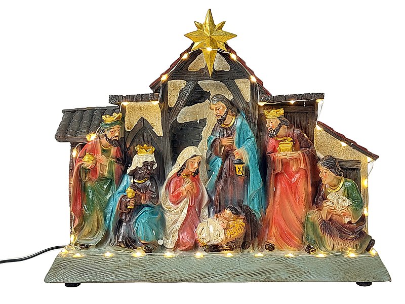 Szopka ze światłem i muzyką LED Adar
