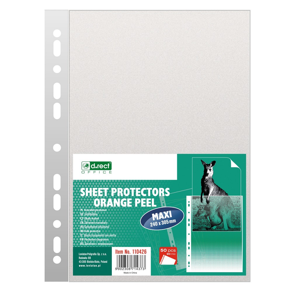 Koszulka groszkowa maxi 90mic A4/50szt D.Rect 