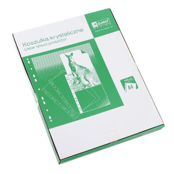 Koszulka krystaliczna 55mic A4/100szt D.Rect