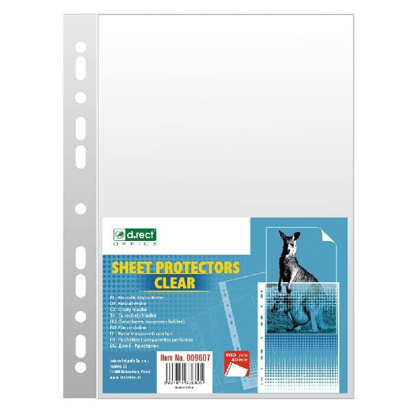 Koszulka krystaliczna 40mic A4/100szt D.Rect