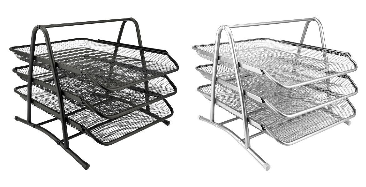 Stojak na dokumenty 3 szuflady ażurowe D.Rect