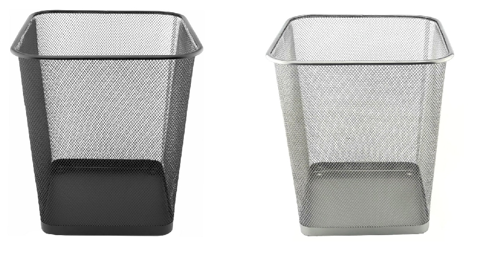 Kosz na śmieci ażurowy kwadratowy metalowy 18L D.Rect