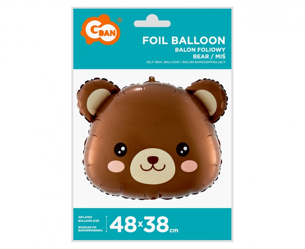 Balon foliowy 48cm miś Godan 