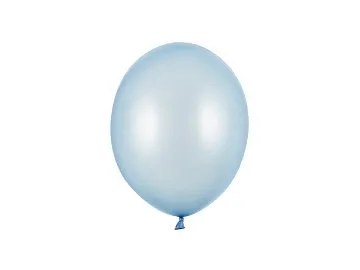 Balon Strong 23cm metaliczny błękitny Partydeco