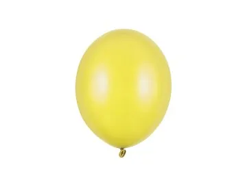 Balon Strong 23cm metaliczny żółty Partydeco