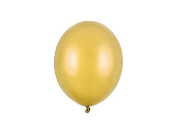 Balon Strong 23cm metaliczny złoty Partydeco