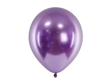 Balon Glossy 30cm fioletowy Partydeco