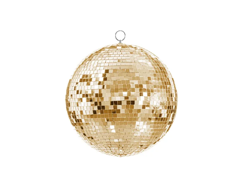  Kula lustrzana disco 20cm złoty Partydeco