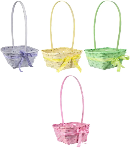 Koszyk wielkanocny z kokardką mix kolory Arpex