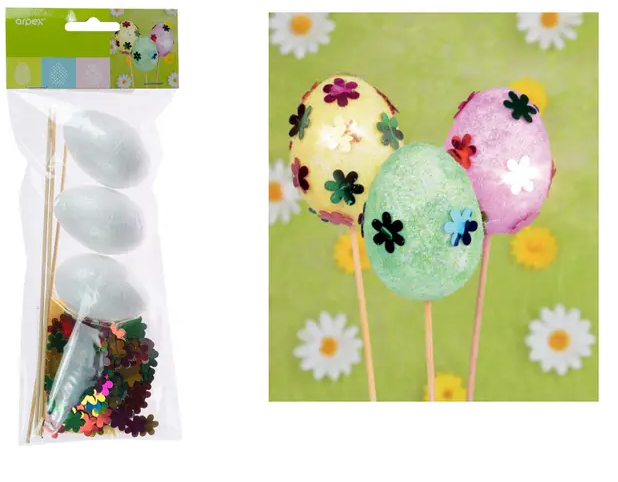 Zestaw kreatywny jajka wielkanocne z naklejkami Arpex