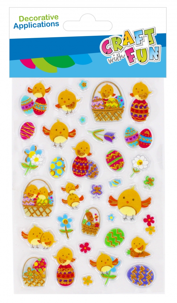 Naklejki wielkanocne 34szt Craft with Fun