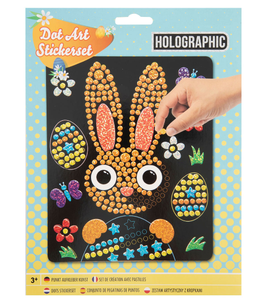 Mozaika holograficzna samoprzylepna zając Moxy