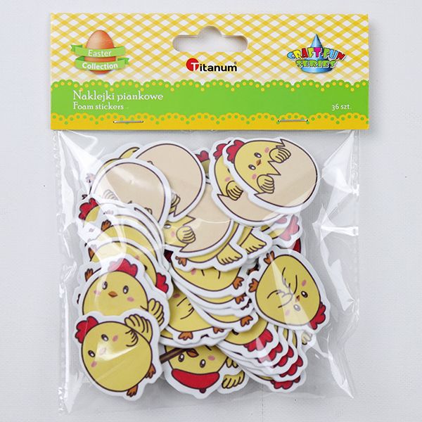Naklejki piankowe jajka wielkanocne Titanum